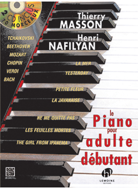 Piano pour adulte débutant avec 2 CD